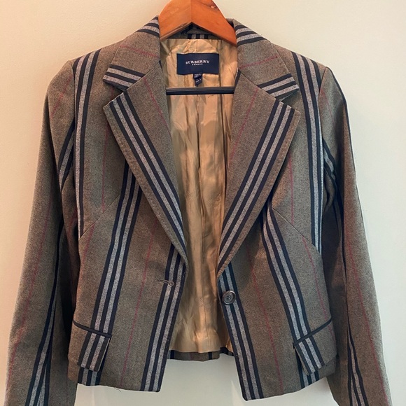 Burberry Jackets & Blazers - Burberry plaid blazer